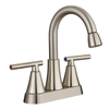 Nickel sourcil nickel Luxury Dual Handle Centerset Bath Bownling Basin évier robinets Water Taps