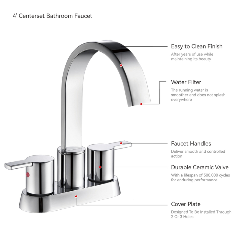 Sly Chrome moderne Meilleurs robinets de salle de bain lavabos de salle de bain