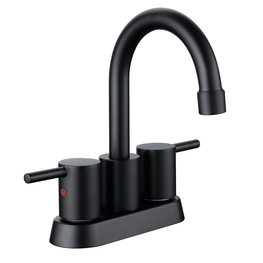 Robinet moderne de salle de bain noire mate noire mateuse sournois sournois