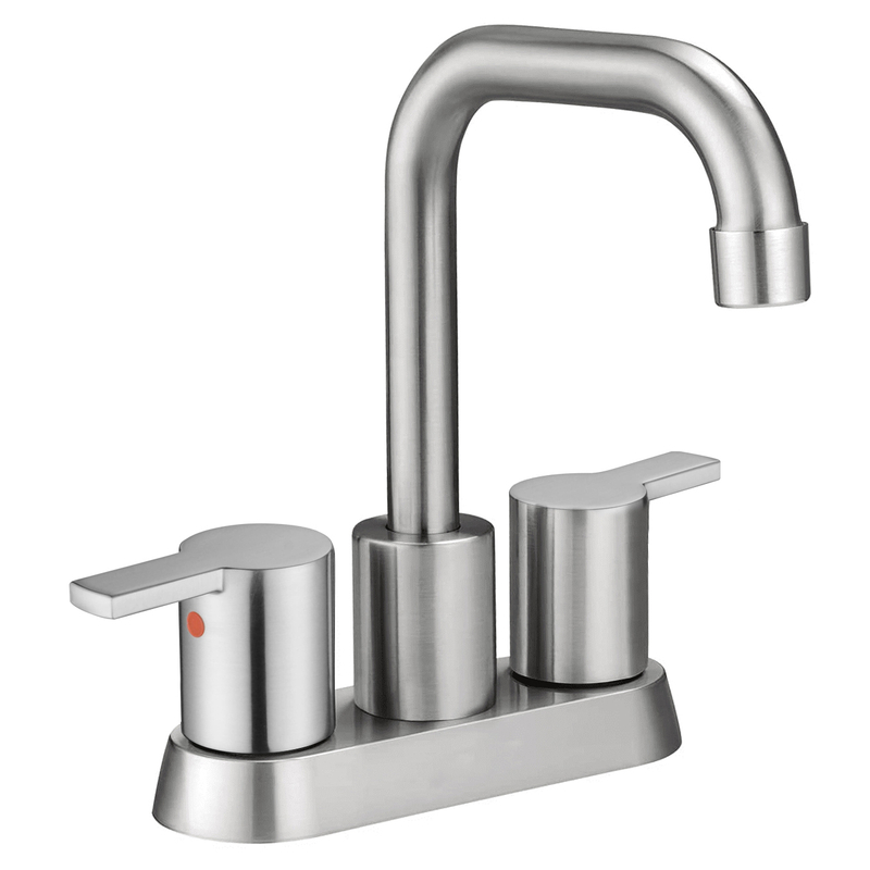 Nickel sournois froids froide et chaud un trou pour l'évier de bassin 