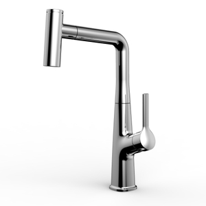 Robinet de cuisine chromé 304 à chaud avec robinet d'évier pulvérisateur Pull Down
