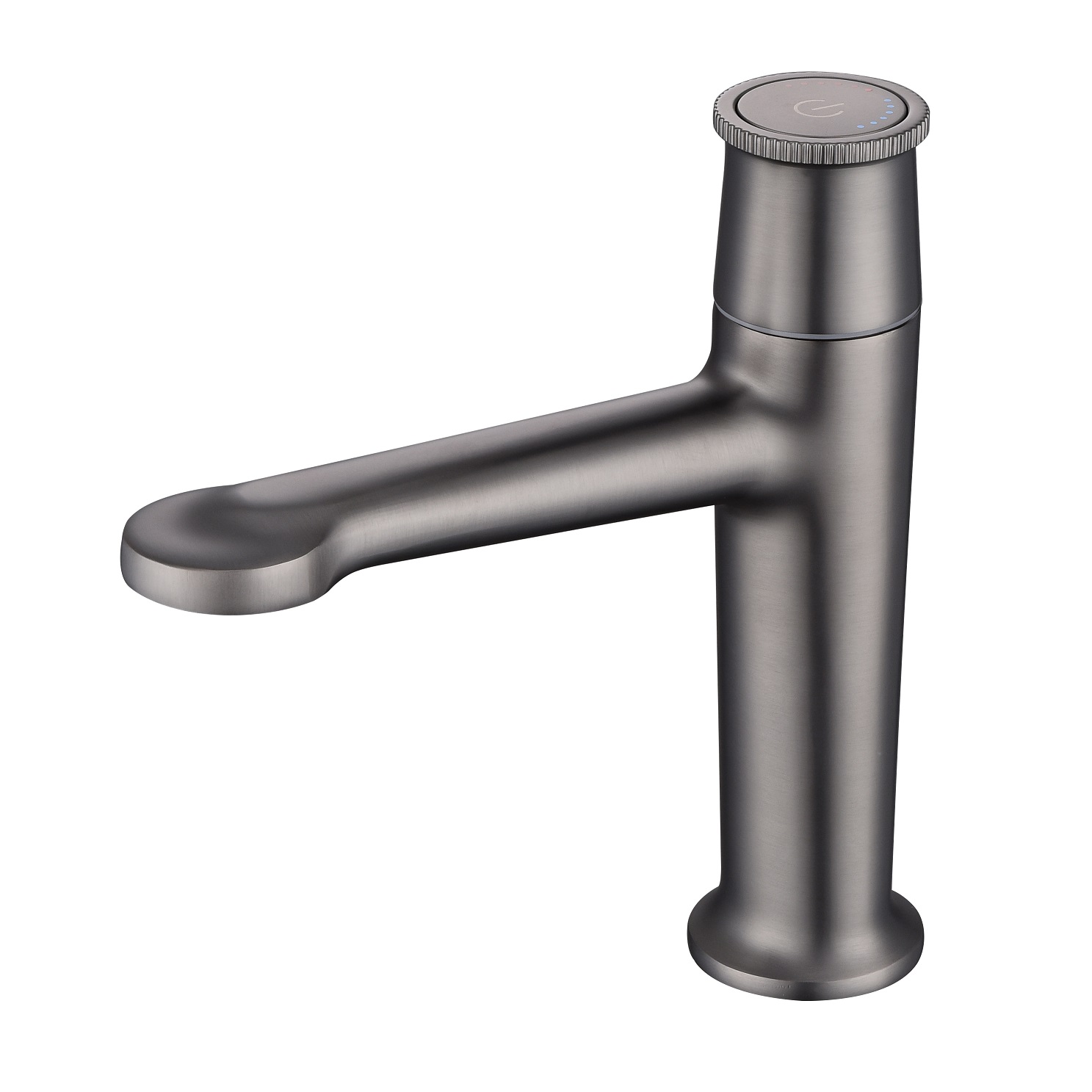 Robinets de bassin noir mate noire mate en laiton robe de salle de bain moderne robinet de salle de bain robinet de lavabo un trou