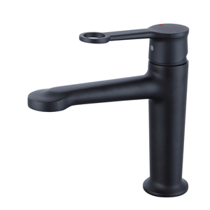 Robinet de salle de bain en laiton en laiton noir morte noire