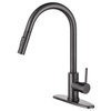 Robinet de lavabo de cuisine à ressort de pulvérisateur à levier monoard sournois