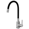 Sly nouvelles tendances Chrome Steel Black Kitchen Sink with Waterfall Faucet Kitchen 