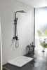 Samliyu 3 fonctions salle de bain noire mate définie système de douche extérieure extérieure