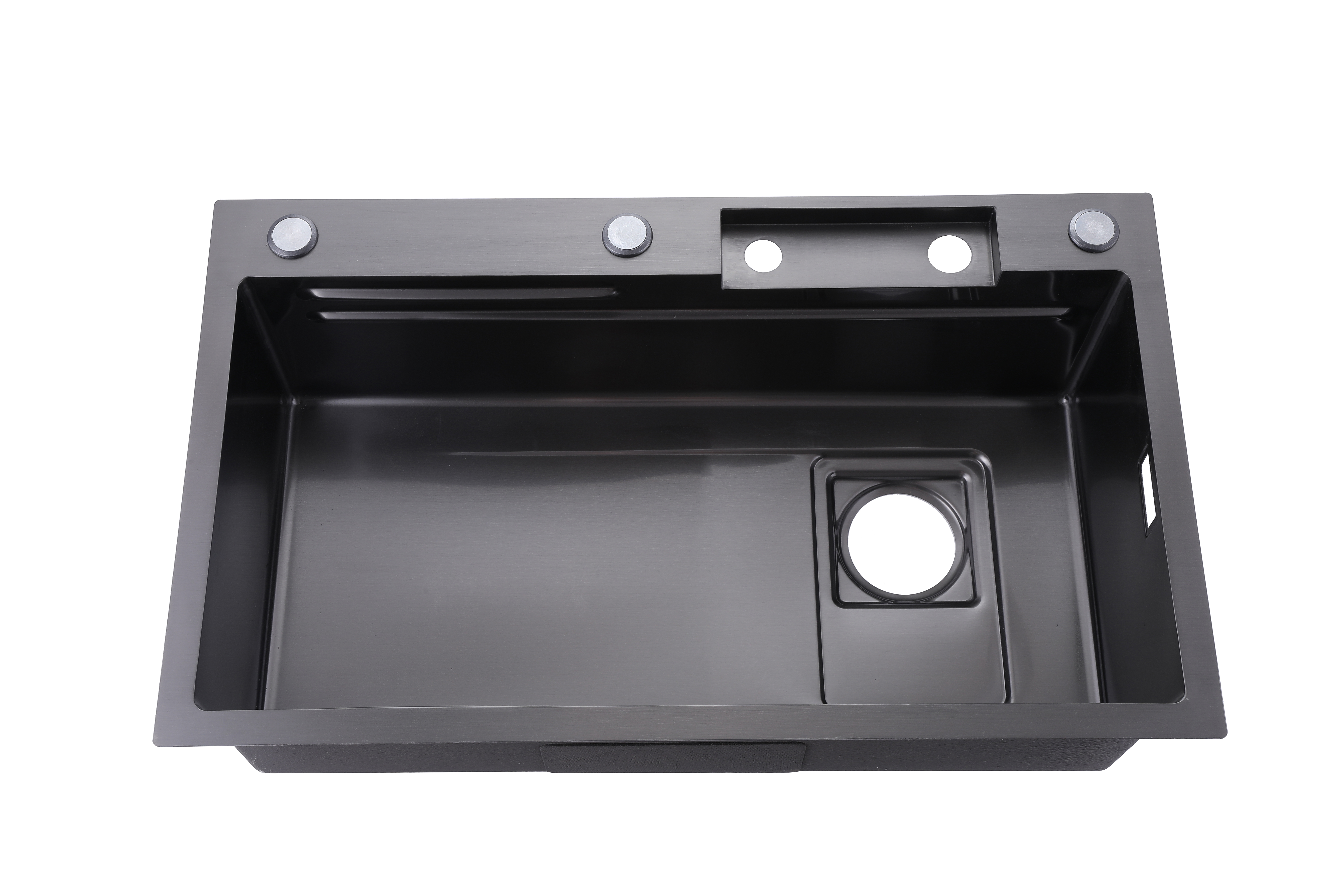 Évier de métall à pistolet brossé de haute qualité de haute qualité pour un puits de bol pour la vie de style moderne 