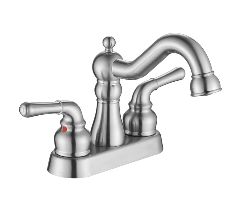 Robinet de salle de bain à double poignée sournois