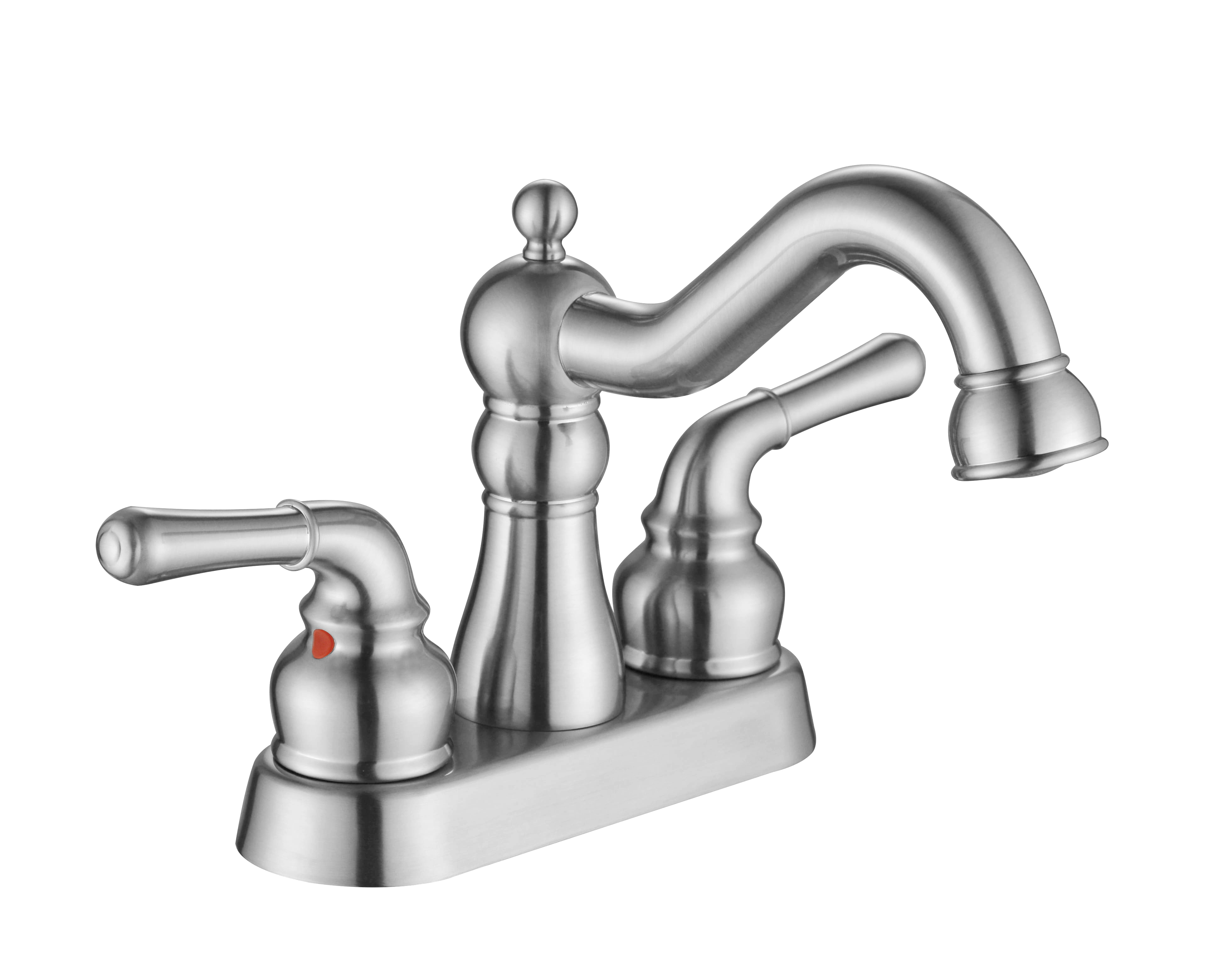 Robinet de salle de bain à double poignée sournois