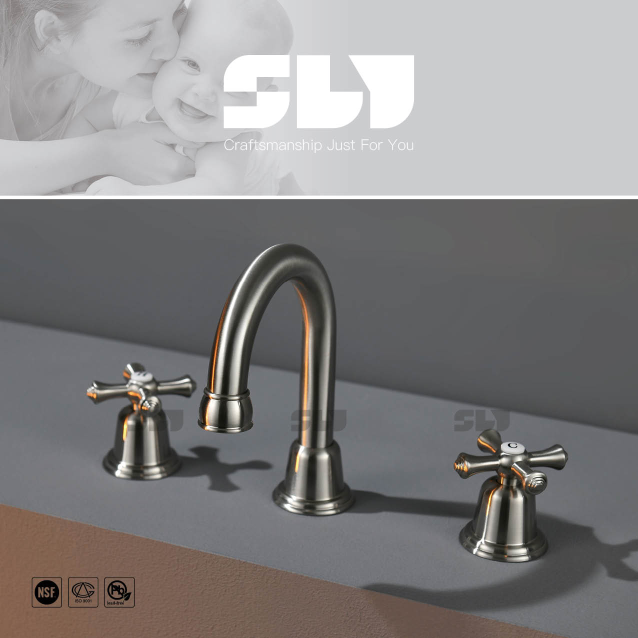 Robinet de salle de bain de 6 pouces