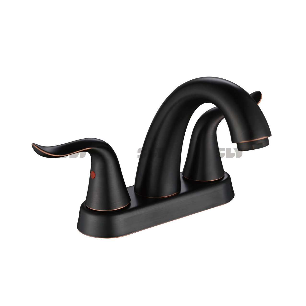 Robinet de lavabo SLY Robinet de salle de bain Robinet de lavabo à double poignée de 4 pouces 