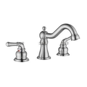 SLY Luxe Double Poignée Évier Bassin Robinet Salle De Bains Lavabo Visage Bassin Robinet 