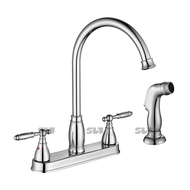 Robinet de cuisine de 8 pouces sournois sournois robinet de haute qualité avec pulvérisateur latéral 