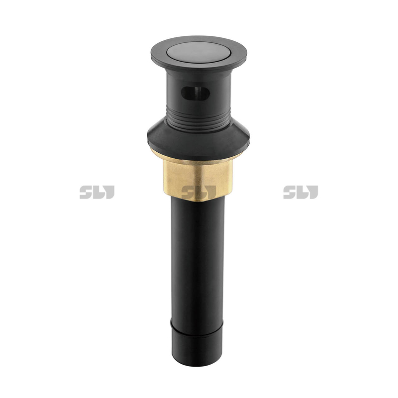 Robinet de salle de bain sournois bouchon de vidange évier, poussez le drain pop-up avec trop-plein