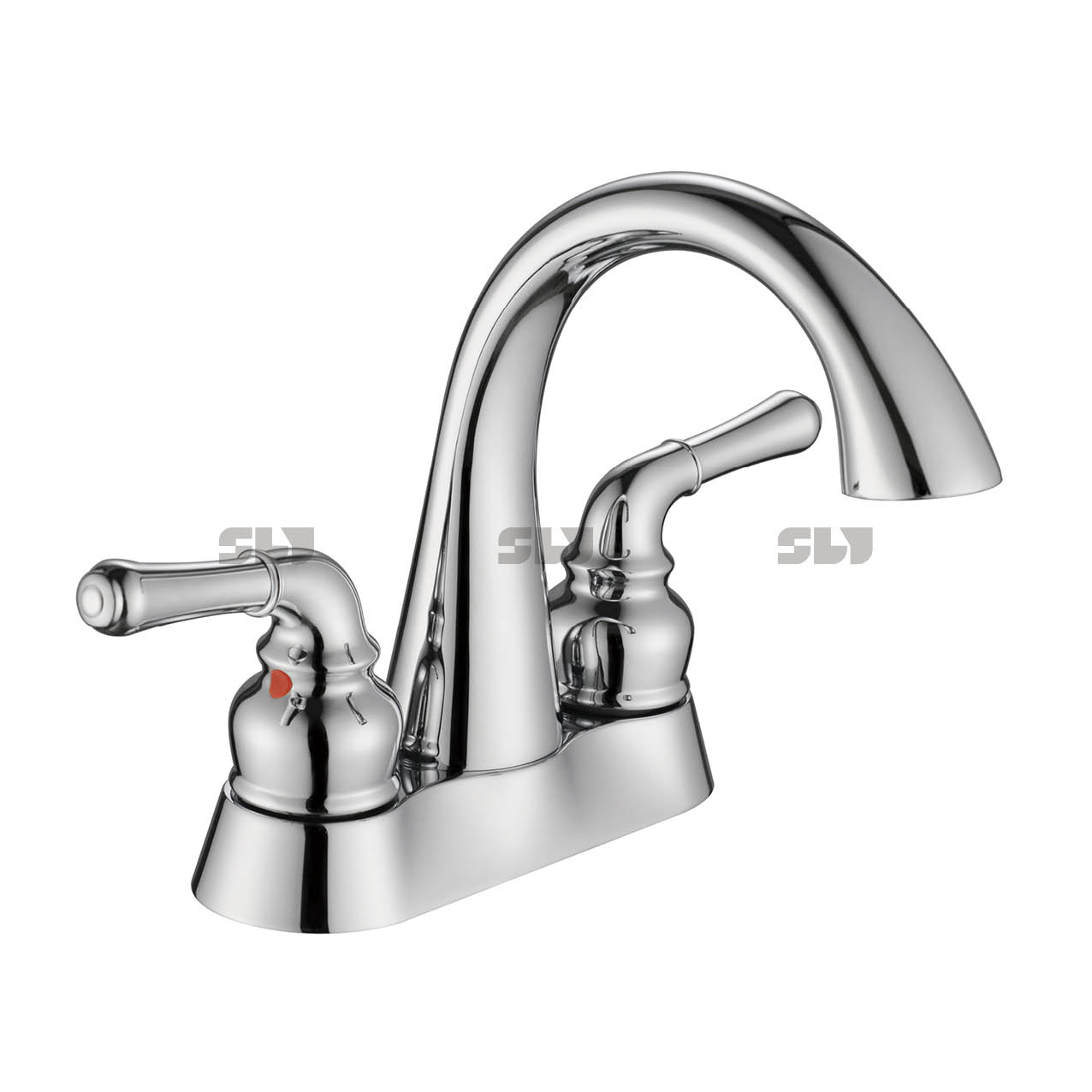 Bassin de salle de bain sournois 2 Handle Fauce de lavabo de salle de bain 4 pouces 