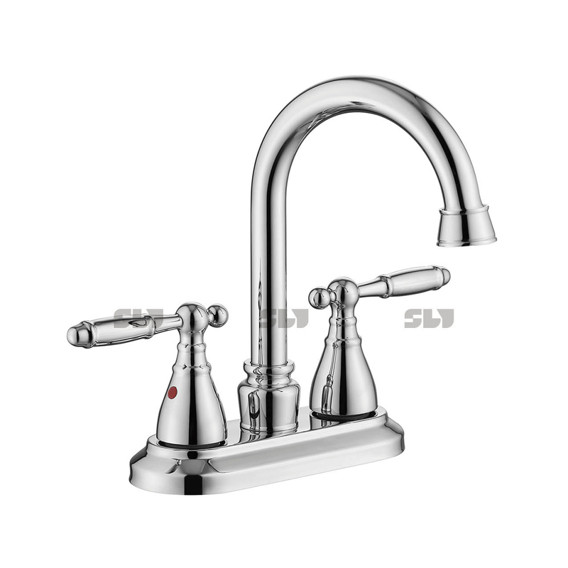 Robinet du bassin de salle de bain à arc sournois sournois robinet de salle de bain monté de bains 