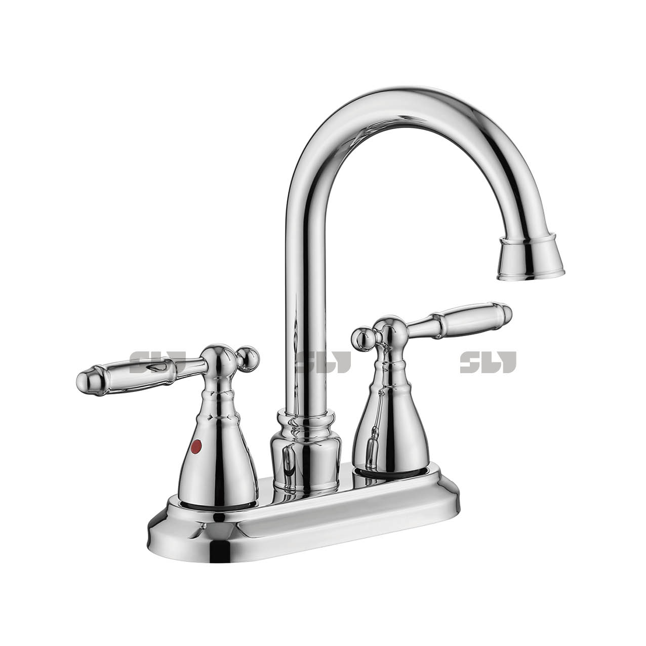Robinet du bassin de salle de bain à arc sournois sournois robinet de salle de bain monté de bains 