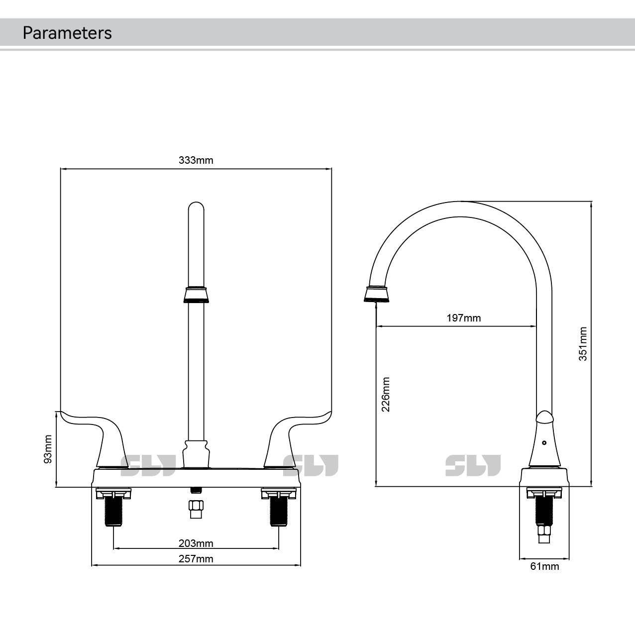 Robinet d'&eacute;vier de cuisine