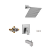 Système de robinet de douche mural robinet de douche sournois 