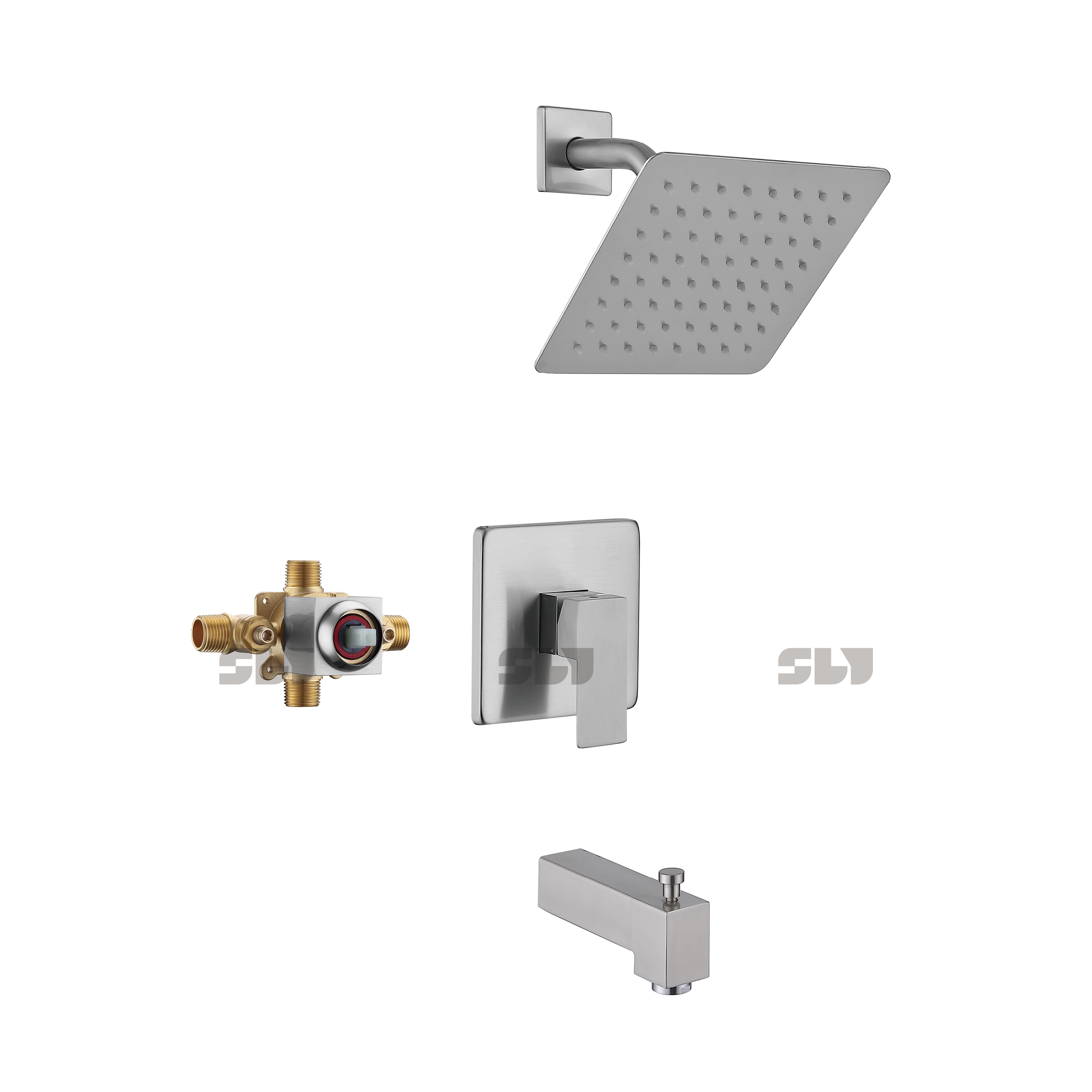 Système de robinet de douche mural robinet de douche sournois 