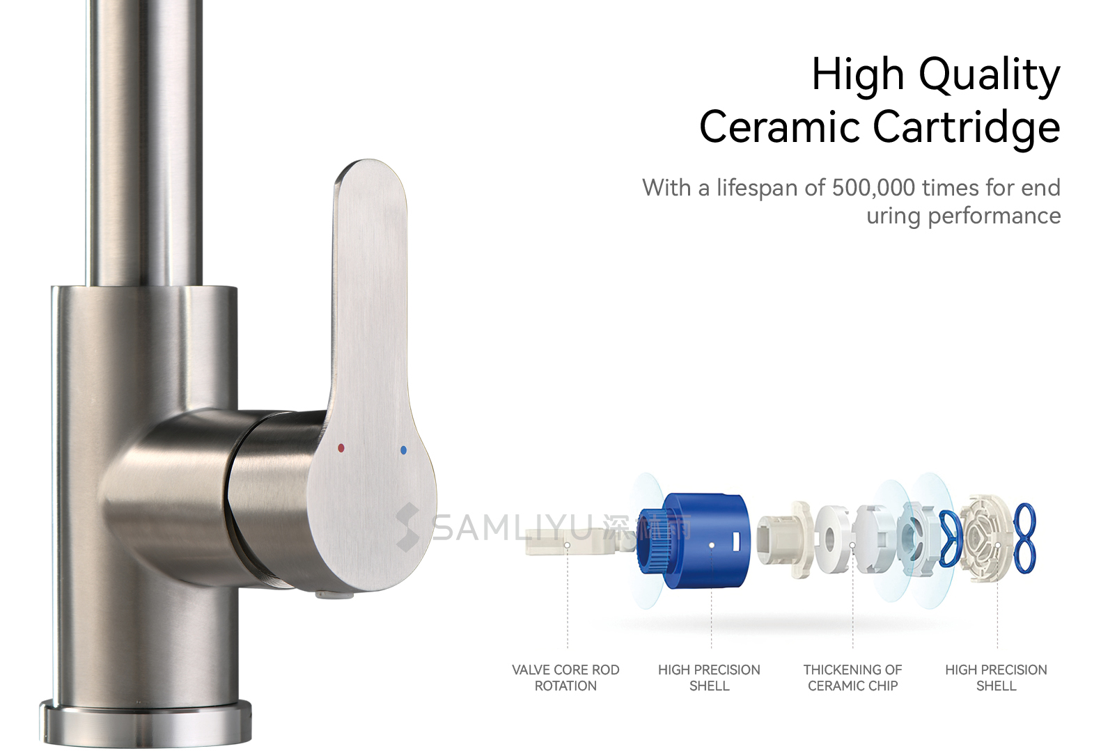 Nouveaux robinets de cuisine de style moderne