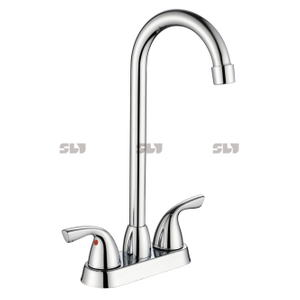 Robinets de cuisine chauds et froids sournois brossés nickel 4 pouces robinet de cuisine
