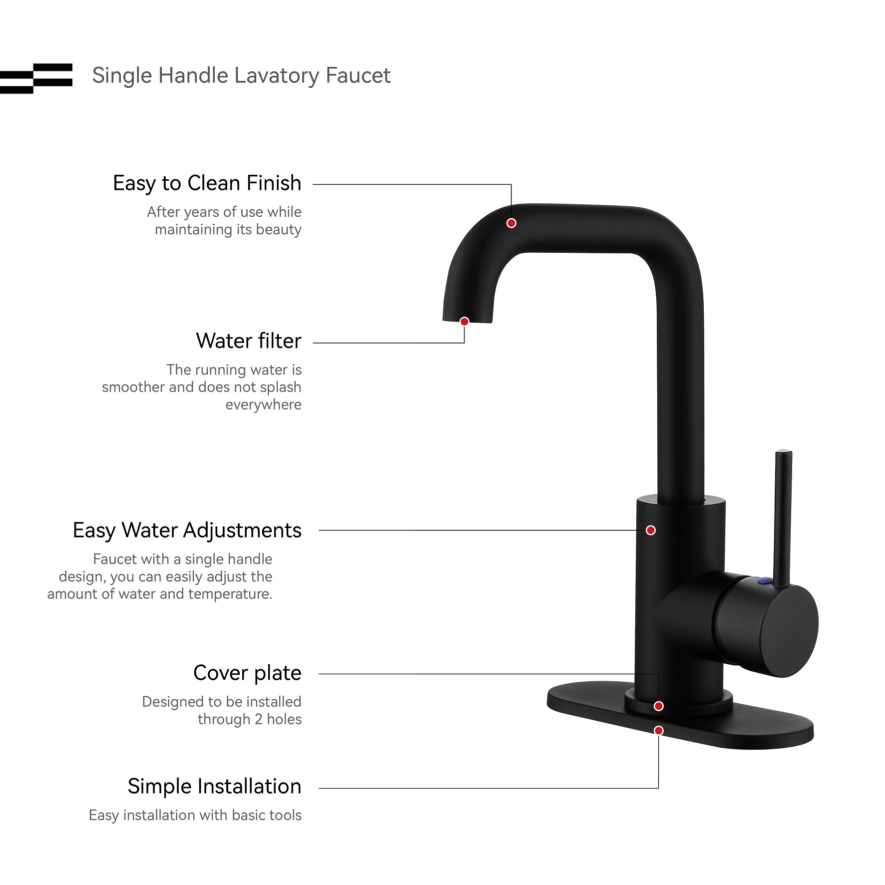 robinet de salle de bain mural