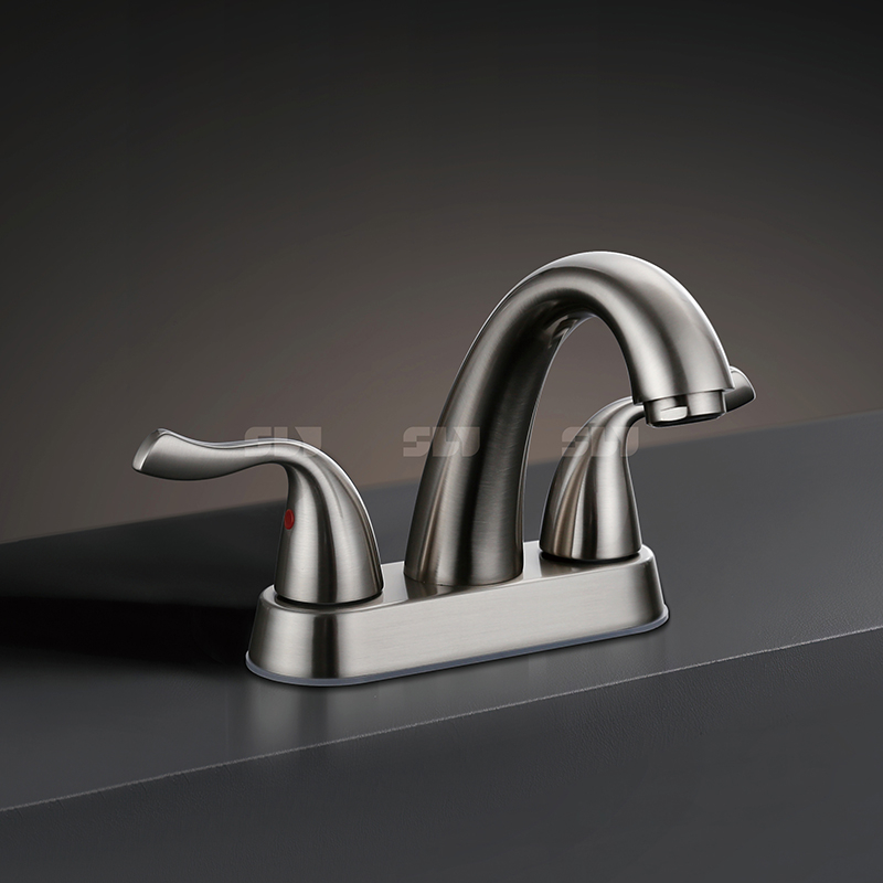 Robinet de bassin à deux poignées de haute qualité Guangdong Fourniture de haute qualité pour salle de bain