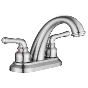 Basin de robinet de salle de bain en laiton nickel brossé