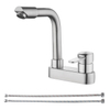Robinet de lavabo à trou unique moderne brossé moderne