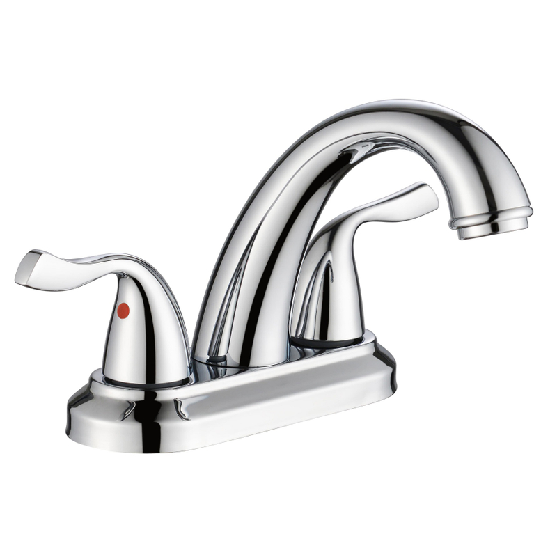 Robinets chromés cuites chromés chauds et froids Taps de salle de bain Bassin Bassin Taper