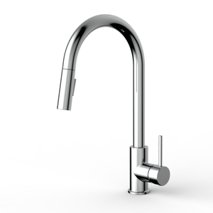 Robinet de lavabo de cuisine à poignée monoproche de chrome sournois sournois 