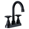 Robinets de comptoir en acier inoxydable noir morte
