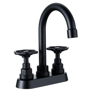 Robinets de comptoir en acier inoxydable noir morte