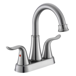Nickel sournois nickel nickel luxe et mélangeur d'eau chaude du bassin de salle de bain