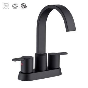 SLY Robinet d'évier monotrou moderne en nickel brossé pour lavabo de salle de bain