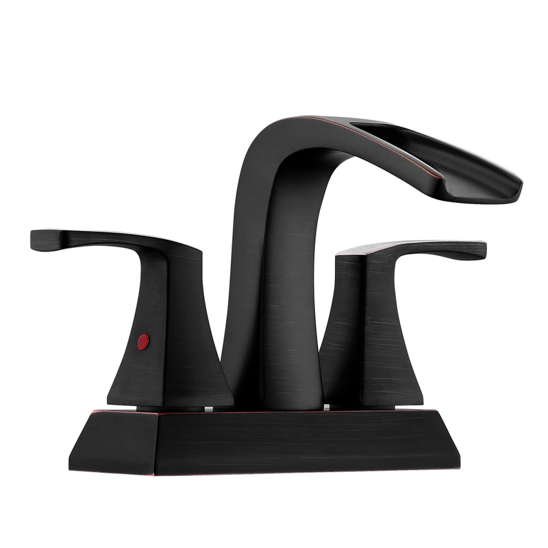 Robinet de lavabo de salle de bain à un design moderne en laiton enroule en stock