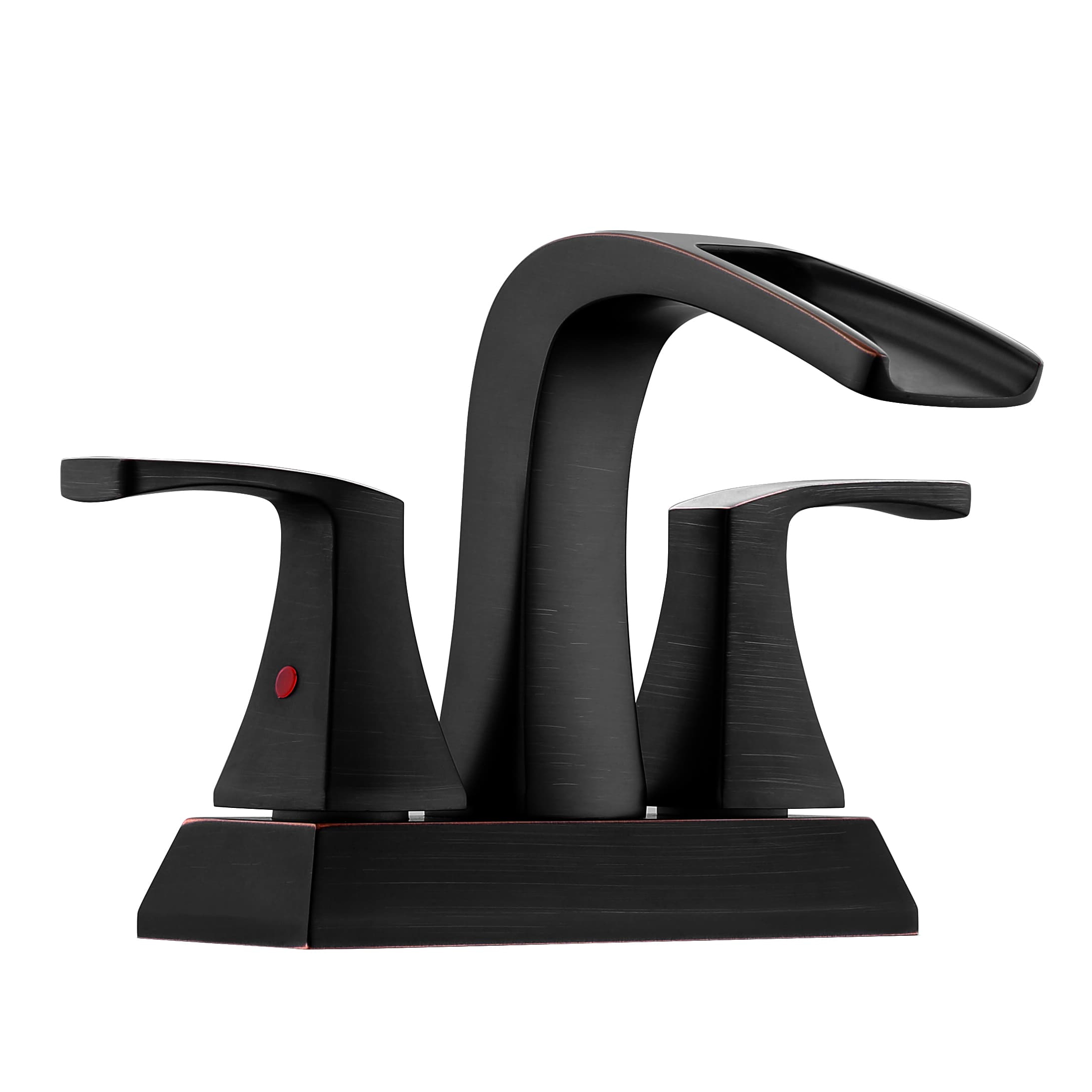 Robinet de lavabo de salle de bain à un design moderne en laiton enroule en stock
