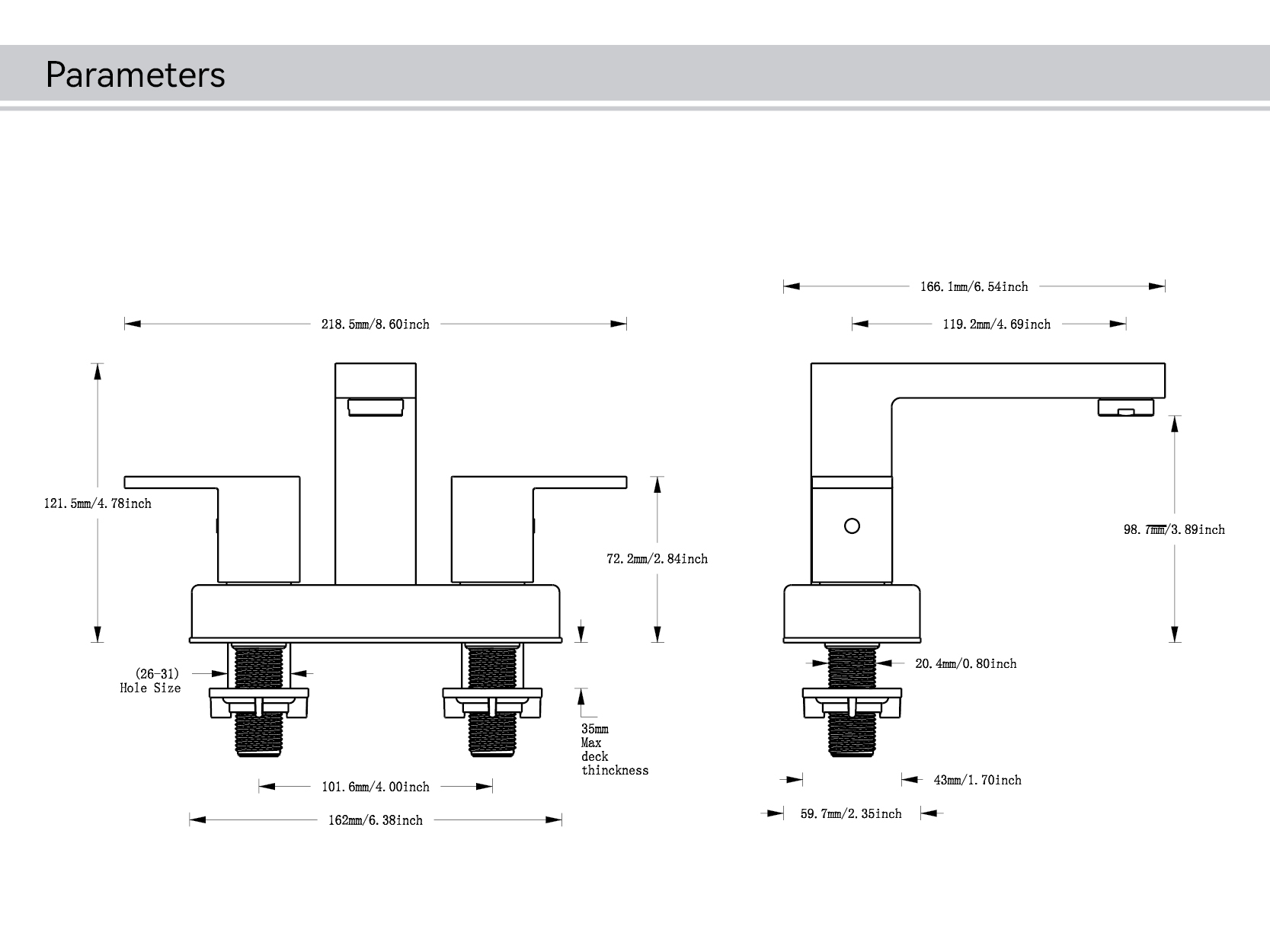 lavabos de salle de bain avec robinets