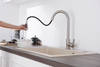 Filtre d'eau sournois 304 Nickel brossé Trayer vers le bas du robinet de cuisine 3 voies