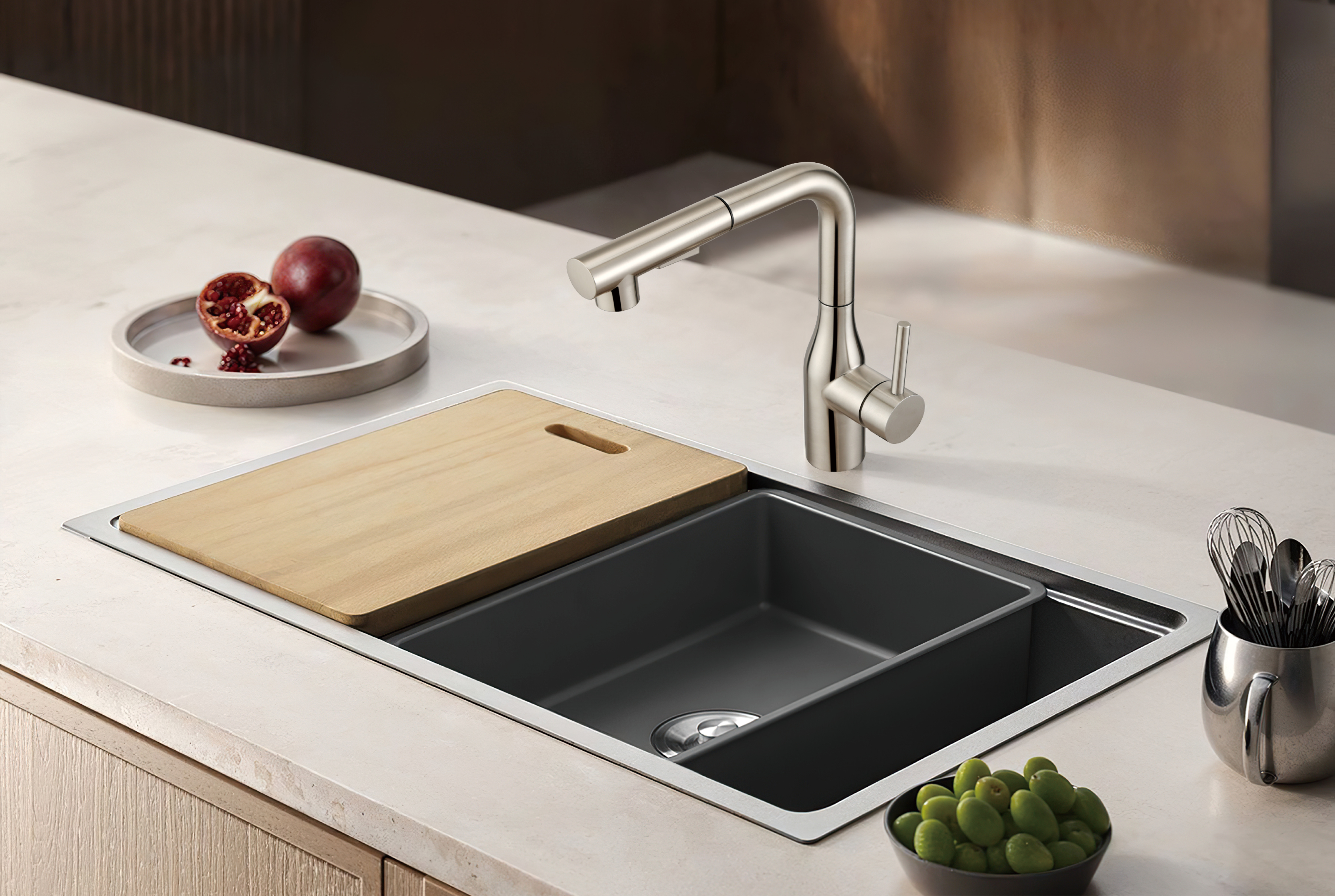robinet de cuisine rabattable ou extractible.jpg